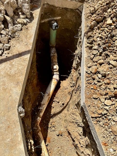 Gallery photos for Sewer Line Replacement Amid Root Damage in McKinney: Image #1