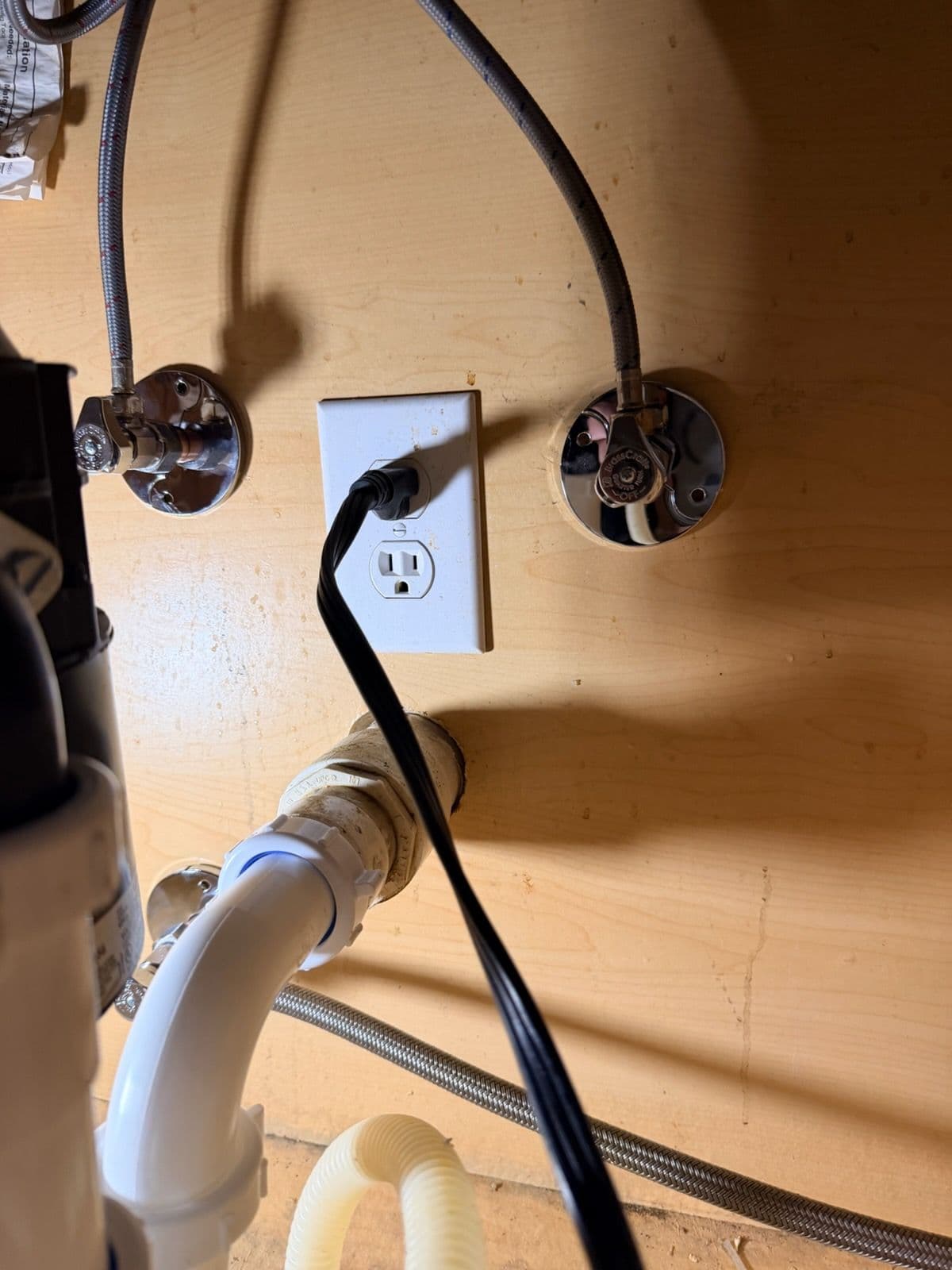 Upgraded Shutoff Valves Under the Sink in Rockwall image