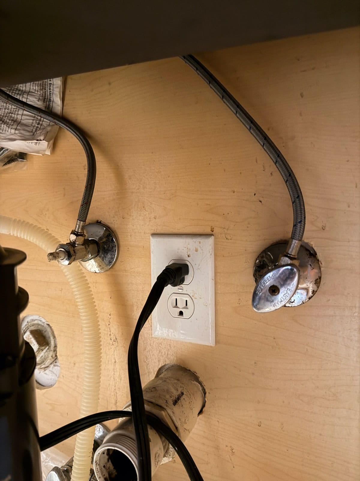 Gallery photos for Upgraded Shutoff Valves Under the Sink in Rockwall: Image #1