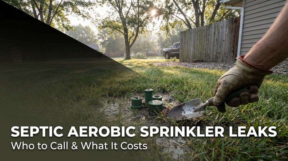 Septic Aerobic Sprinkler Leaks: Who to Call & What It Costs image